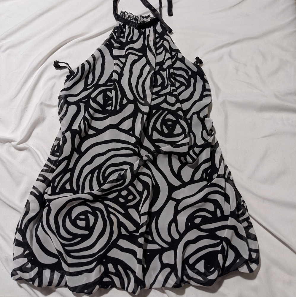 Floral halter top